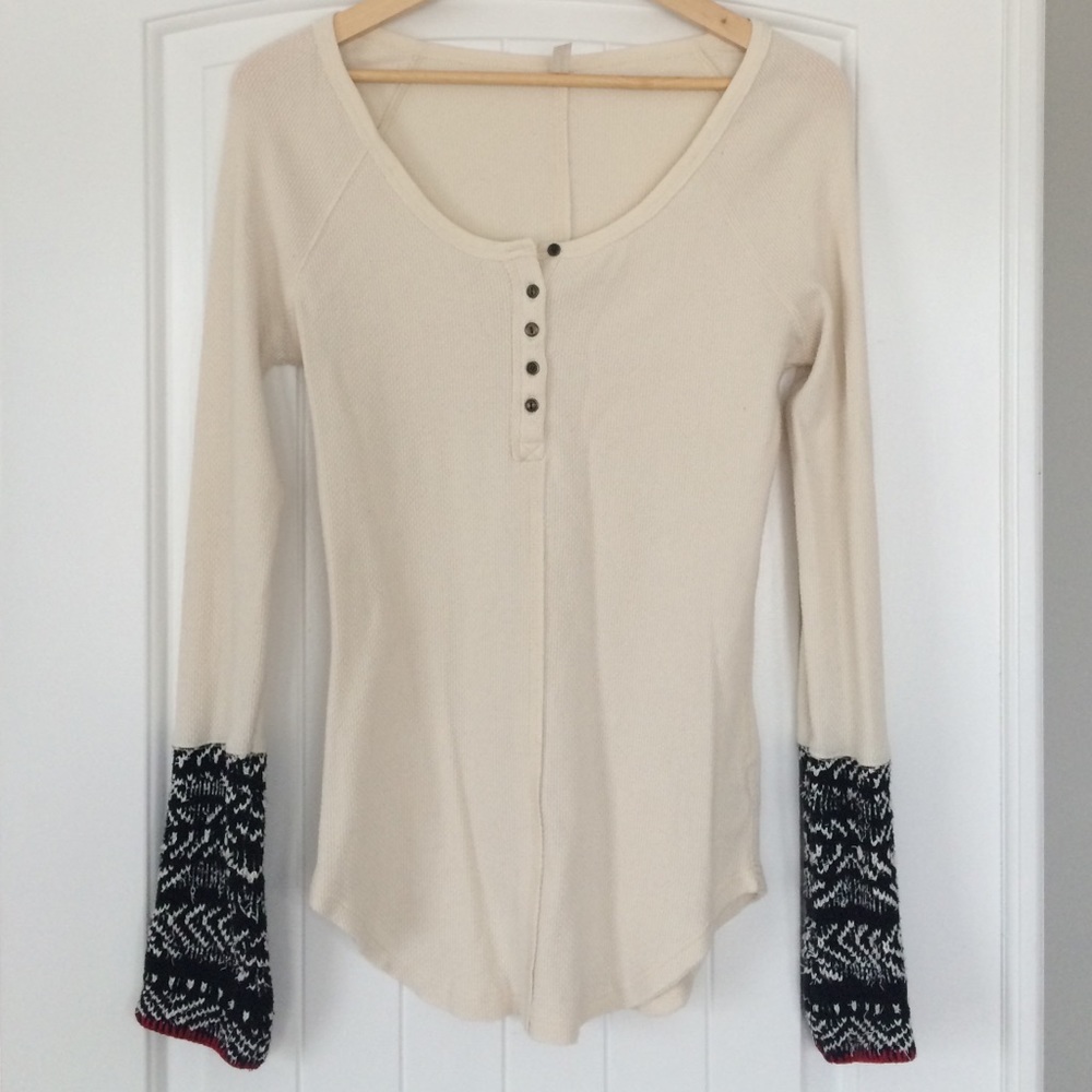 Free People 'We The Free Alpine Cuff' Henley